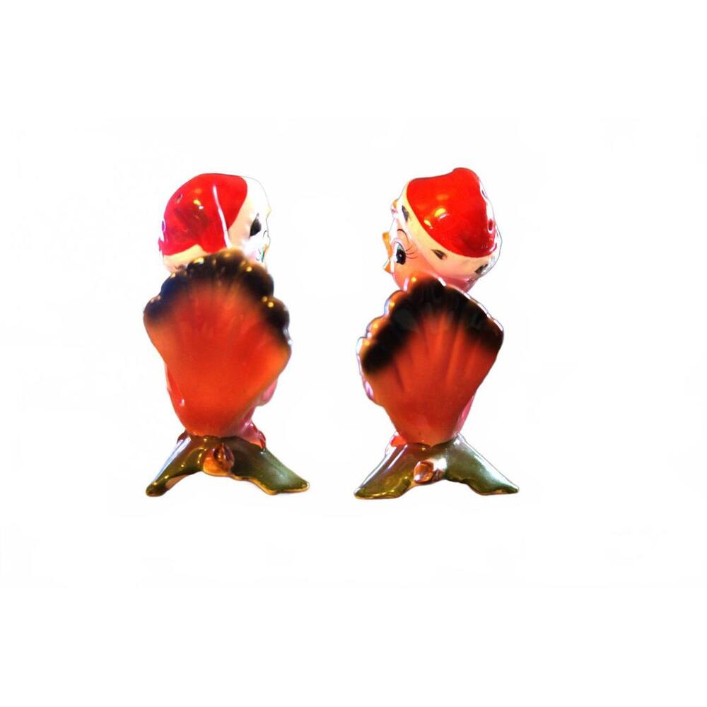 Anthropomorphic vtg Japan salt/pepper shakers.Tiny vtg Japan teapot shakers - Picture 4 of 9